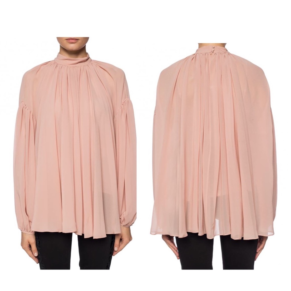 ❌SALE❌ STELLA MCCARTNEY RUFFLED SILK TOP In pink blush